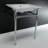 Kingston Brass Dreyfuss 25-Inch Ceramic Console Sink with Stainless Steel Legs-50233741-50241371