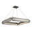 Chandelier, 4-Light, 34", Weathered Brass, Smoked Glass-622515472