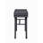 Metal Vanity Desk with One Drawer, Gunmetal-1145067512