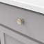 Poignée champignon Piper - Bouton d'armoire de 1-1 / 4 po de diamètre bronze champagne - Quincaillerie de style Mid-Century pour tiroirs et armoires-90855635