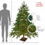 6.5' Pre-Lit LED North Pine Artificial Christmas Tree - Clear Lights