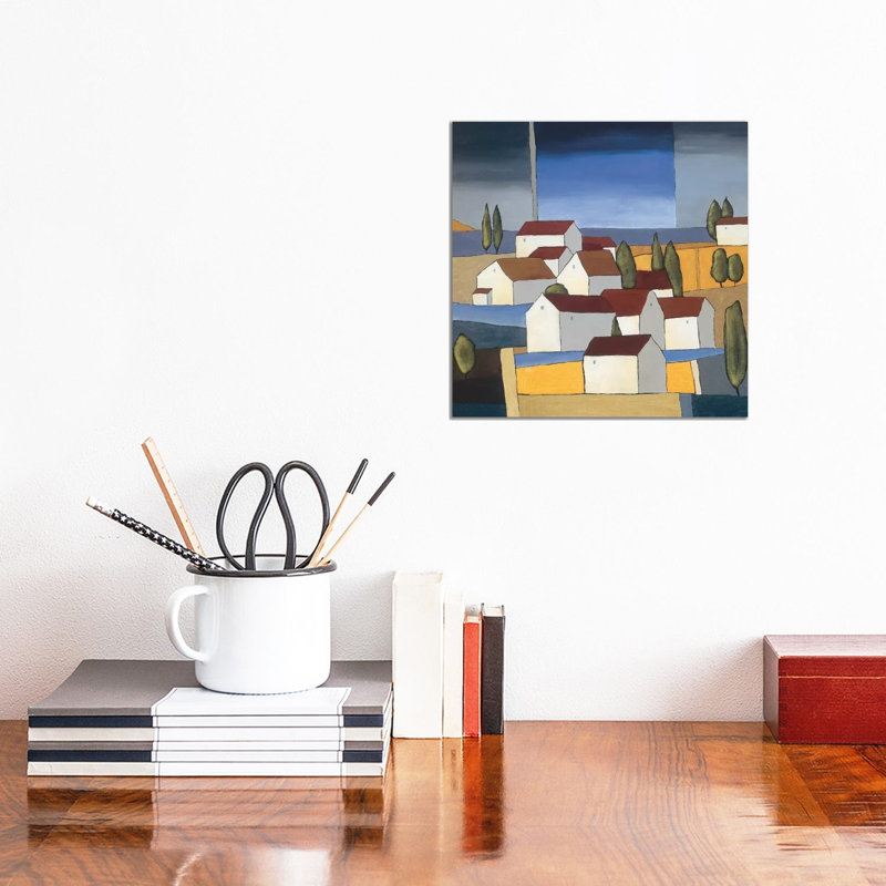 Village Near The Sea I by Hans Paus - Wrapped Canvas Gallery-Wrapped Canvas Giclée, 30.48 cm H x 30.48 cm W