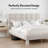 Fully Upholstered Platform Bed with Teddy Fabric-1765386843
