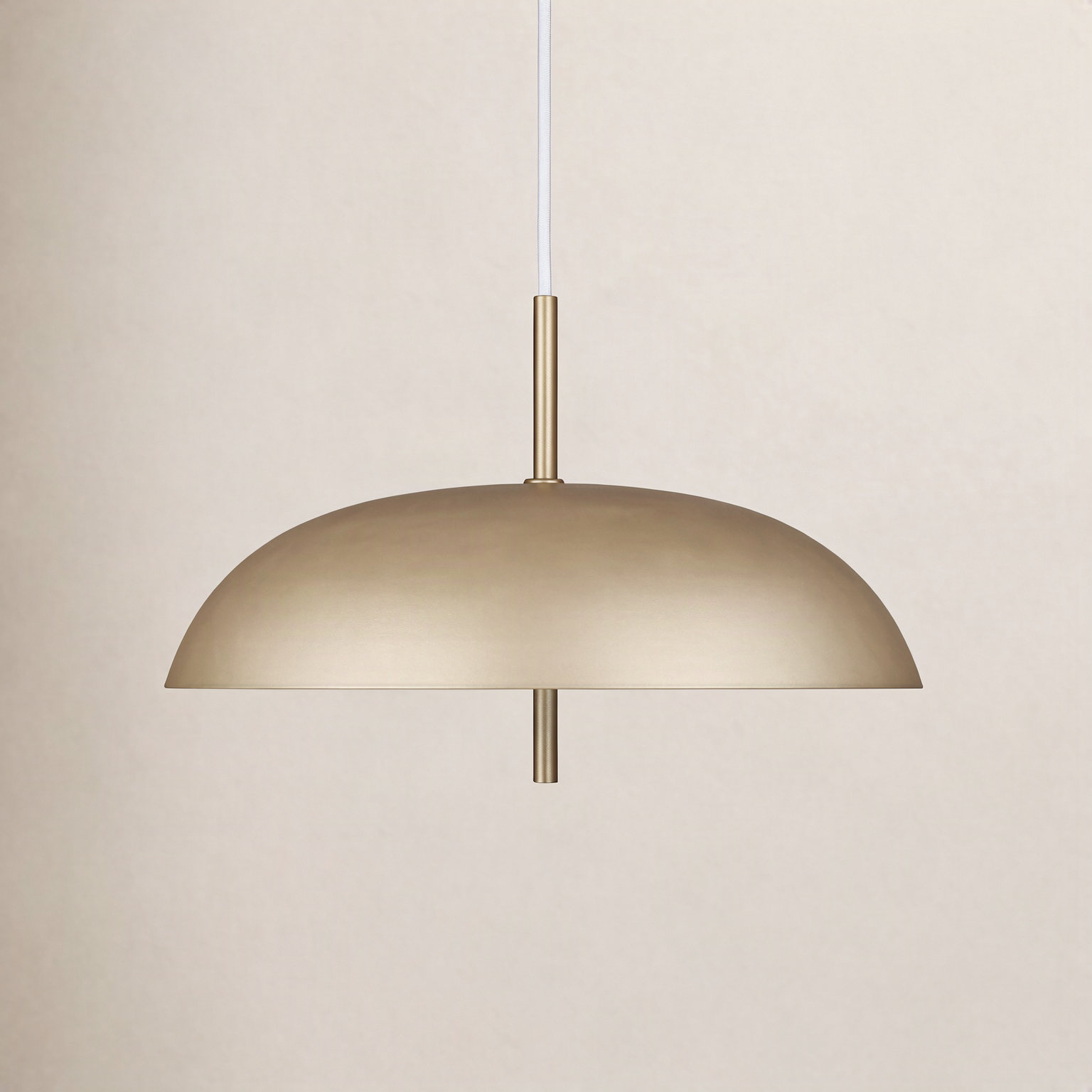 Brac Single Light Metal Dimmable LED Pendant, Gold