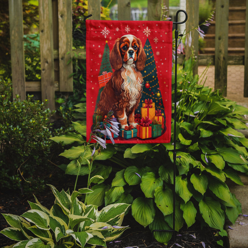 Drapeau de jardin en polyester double face H 15,5 po x l 11,25 po