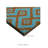 Clara Turquoise Non-Slip Outdoor Coir Doormat-55600754