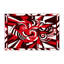 Tapis intérieur et extérieur Crimson Eclipse-640509551
