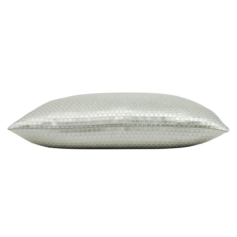 Geometric Square Throw Cushion, Feather, Polyester