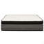 Matelas hybride pleine grandeur moelleux de 14 po, mousse à mémoire de forme gélifiée Euro et matelas à ressorts ensachés, technologie de refroidissement, transfert à faible mouvement-515912197-515912196