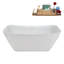 Baignoire autoportante 59 "avec drain interne Streamline-112235452