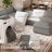 Plush Wide Corduroy Modular Sectional Sofa L-Shaped Solid Wood Sofa with Ottoman-2007967900