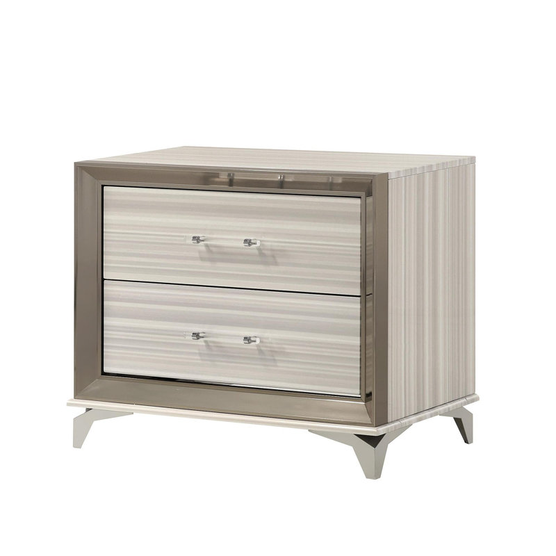 Table de chevet blanche Star