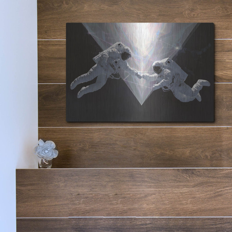  «Gravitating Towards You» par Ann Klee, art mural en métal, 16 po x 12 po, H 12 po x l 16 po