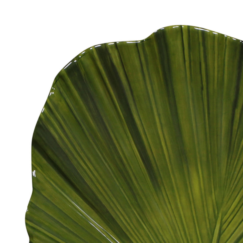 Small Palm Leaf 8" Melamine Appetizer Plate
