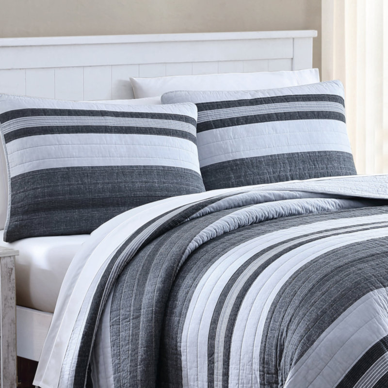 Twin Multicolor Cotton Reversible Quilt Set