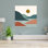 Aquarelle, paysage, 2, coloré, abstrait, plage, forêt, art mural