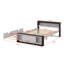 Lit plateforme double avec lit gigogne-427107573