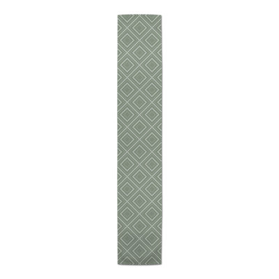Auric Rectangle Geometric Polyester Table Runner