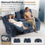 Causeuse inclinable manuelle avec causeuse avec console pour le salon, le bureau et le cinéma maison-1362148494