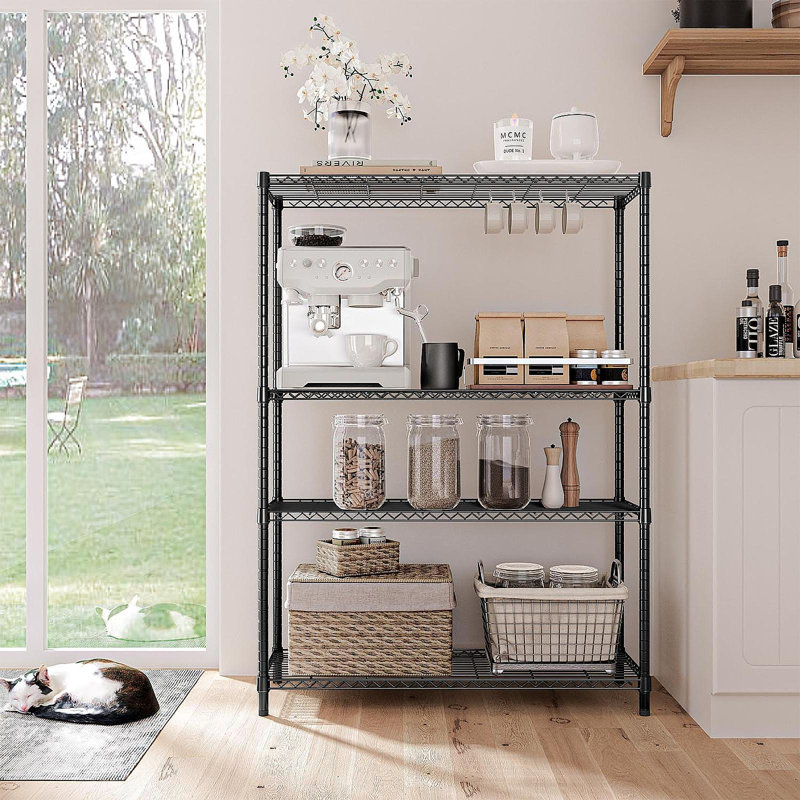 Étagère de rangement 1400 LBS Black, Noir