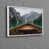 White Floater Framed