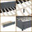 Full Size Upholstered Daybed with 2 Storage Drawers, Sofa Bed Frame - No Box Spring Needed, Gray Linen Fabric-1418775660