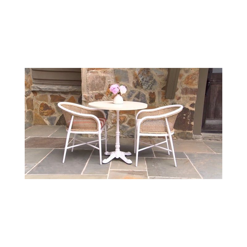 Havana Arm Chair, Chalk, No Welt, Natural White