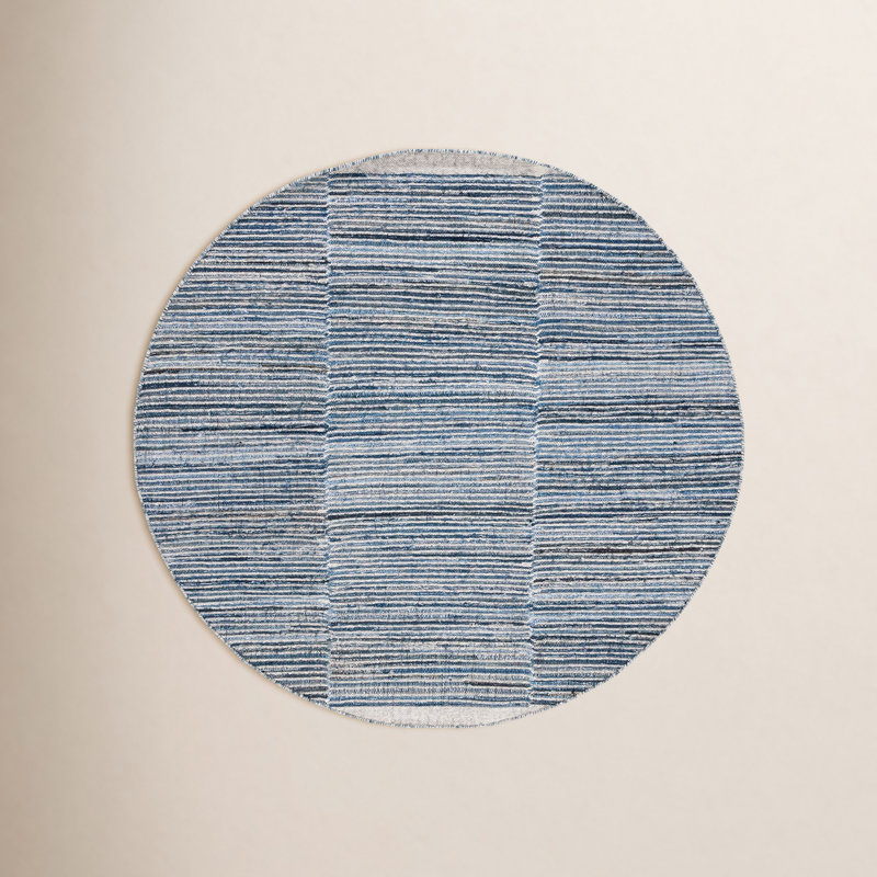 Colmar Striped Indoor Rug, Round 6'