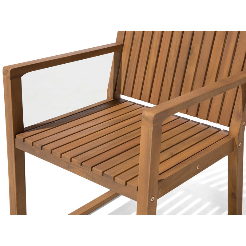 Estal 8 - Person Acacia Wood Patio Dining Set with Rectangular Table , Cushions Included