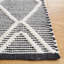 Tapis noir / ivoire en laine et coton tissé à la main Jacques-1475173303