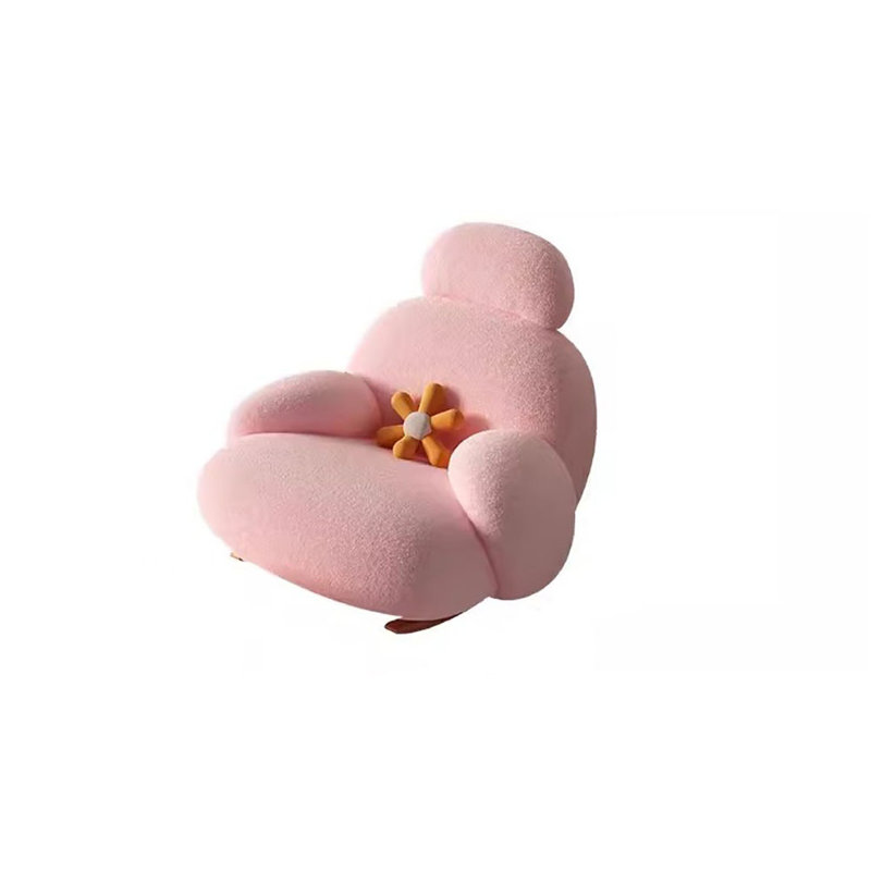 Chaise berçante décontractée, Rose