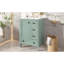 Meuble-lavabo de 24 pouces: conception compacte, lavabo en céramique, tiroir et tablette à fermeture en douceur pour un rangement optimal