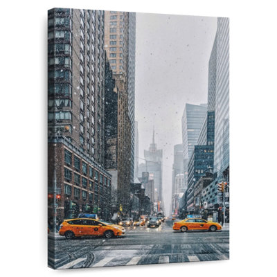 Snowy NYC Street