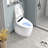 Auto Seat Open/Close Bidet Toilet - Night , Temperature Adjustable, White Ceramic Smart With Function Multiple Flushing Options,