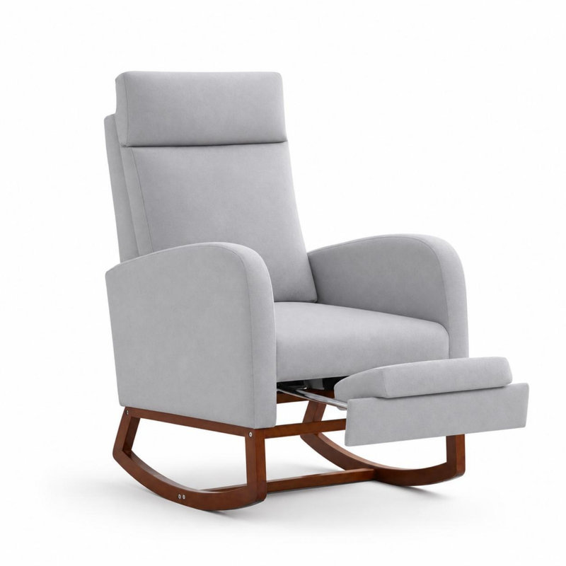 Faux Leather Rocking Chair