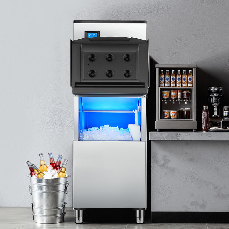 Commercial Ice Maker Storage Bin 250lbs Capacity Ice Storage Bin with Filter