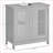 Cabinets Under Sink Bathroom Slate Gray, Modern 2-Door with Adjustable Shelves | Minimalist | MDF