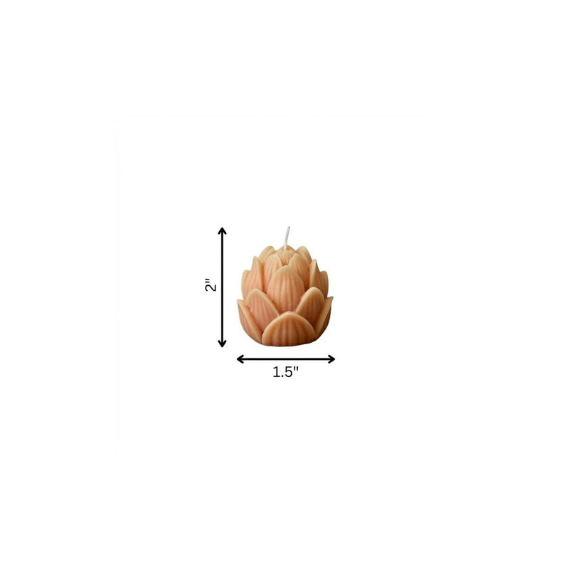 Bougie florale 2 po