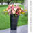 12 Inch Large Galvanized Metal Vases Farmhouse French Flower Bucket Vases for Cut Flowers for Home Decor and Wedding Table Centerpiece Decorations (Large Blcak 8Pcs)-2110628473-2110628466