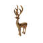 Cerf Aethelred moderne en aluminium texturé