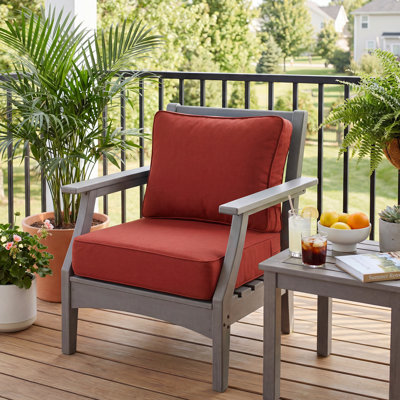  Ensemble de coussins de dossier de chaise d'extérieur 6 pouces Sunbrella