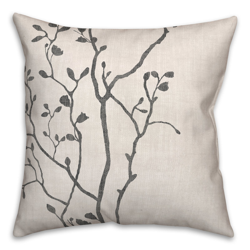  Housse et insert de coussin carré Simple Branch