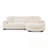 L-Shaped Sectional Sofa With Pillows And Ottoman-1208909368
