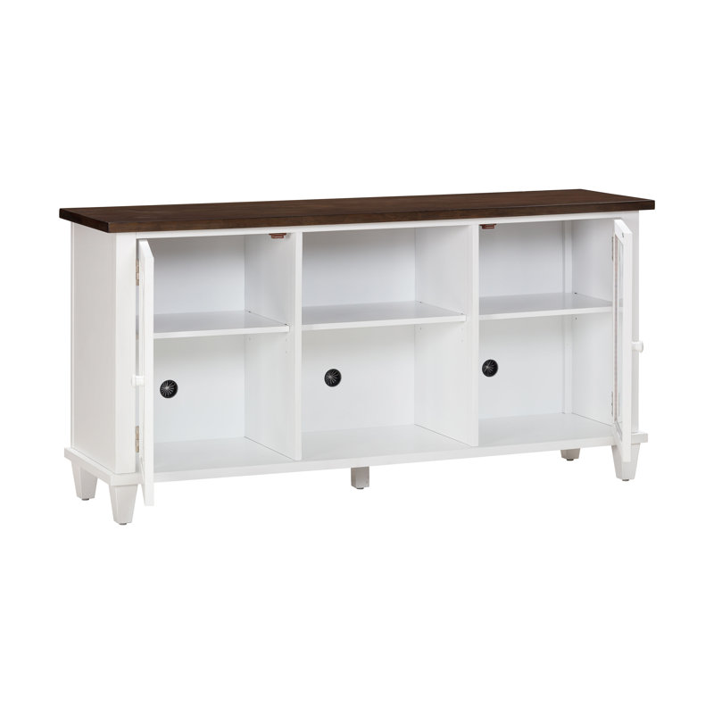 Meuble télé pour téléviseur de 65 po ou moins, Blanc