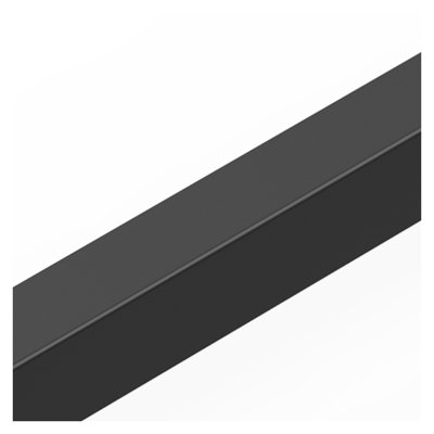 Rampe d'escalier murale en fer noir de 4 pi - Rampe tubulaire carrée robuste avec capacité de 250 lb pour les marches intérieures et extérieures