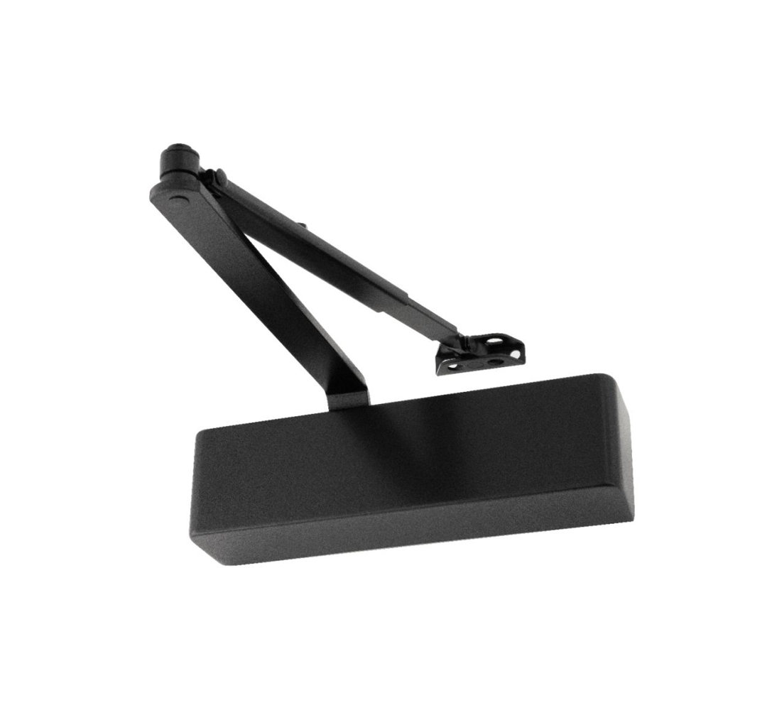 Overhead Door Closer Surface Mounted 101 Series Satin Nickel Fire Rated