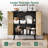 2 Door Rattan Storage Cabinet, Wood Kitchen Sideboard Buffet Console Table With Shelves For Kitchen & Entryway Storage-743420078