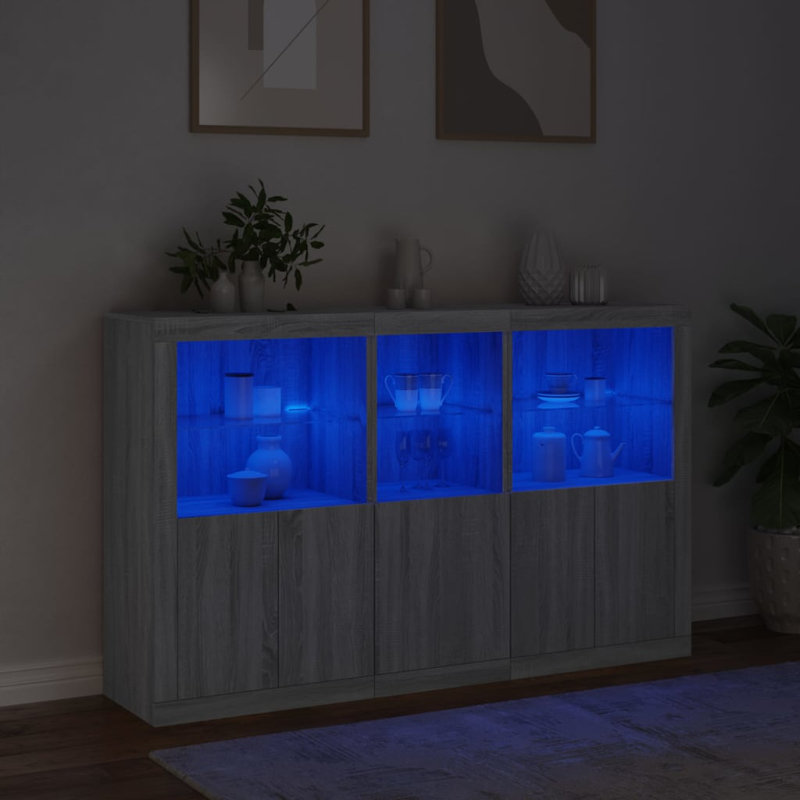 Azilda 162cm Sideboard, Grey Sonoma