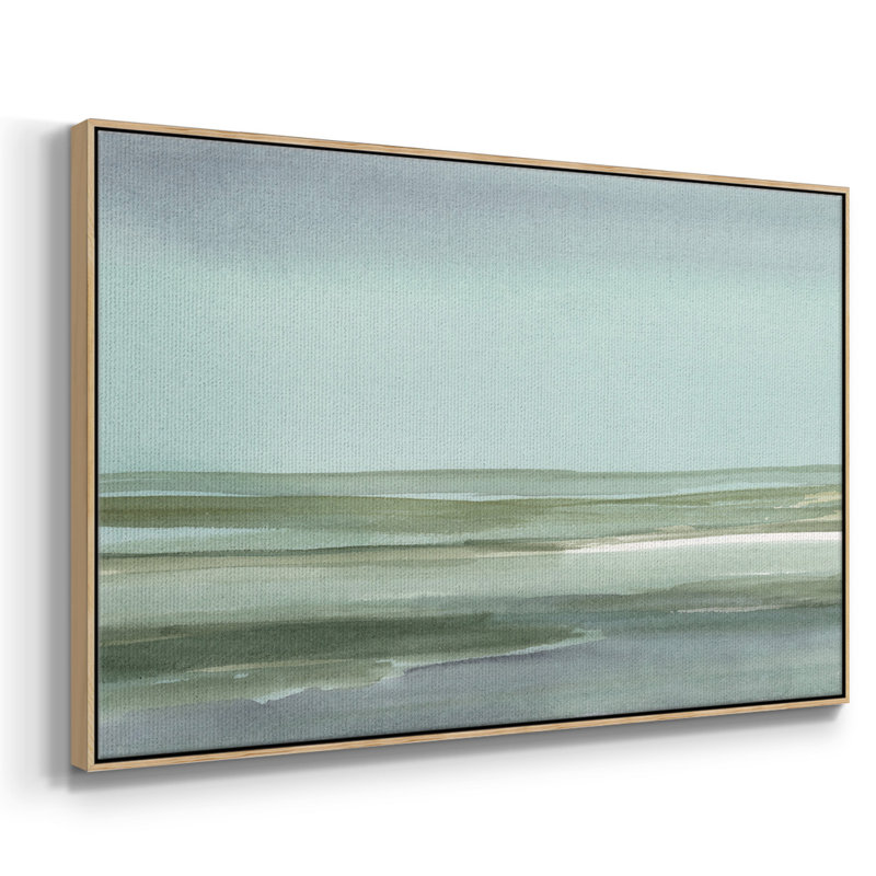 Toile encadrée de qualité supérieure Aqua Reflections I - prête à être accrochée, H 17 po x l 25 po x P 2 po