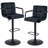 31" H Modern Barstool Upholstered Velvet Low Back Swivel Adjustable Height Counter Stool with Metal Frame-884889885
